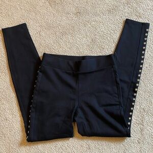 BAR III Studded Black Legging Size Small